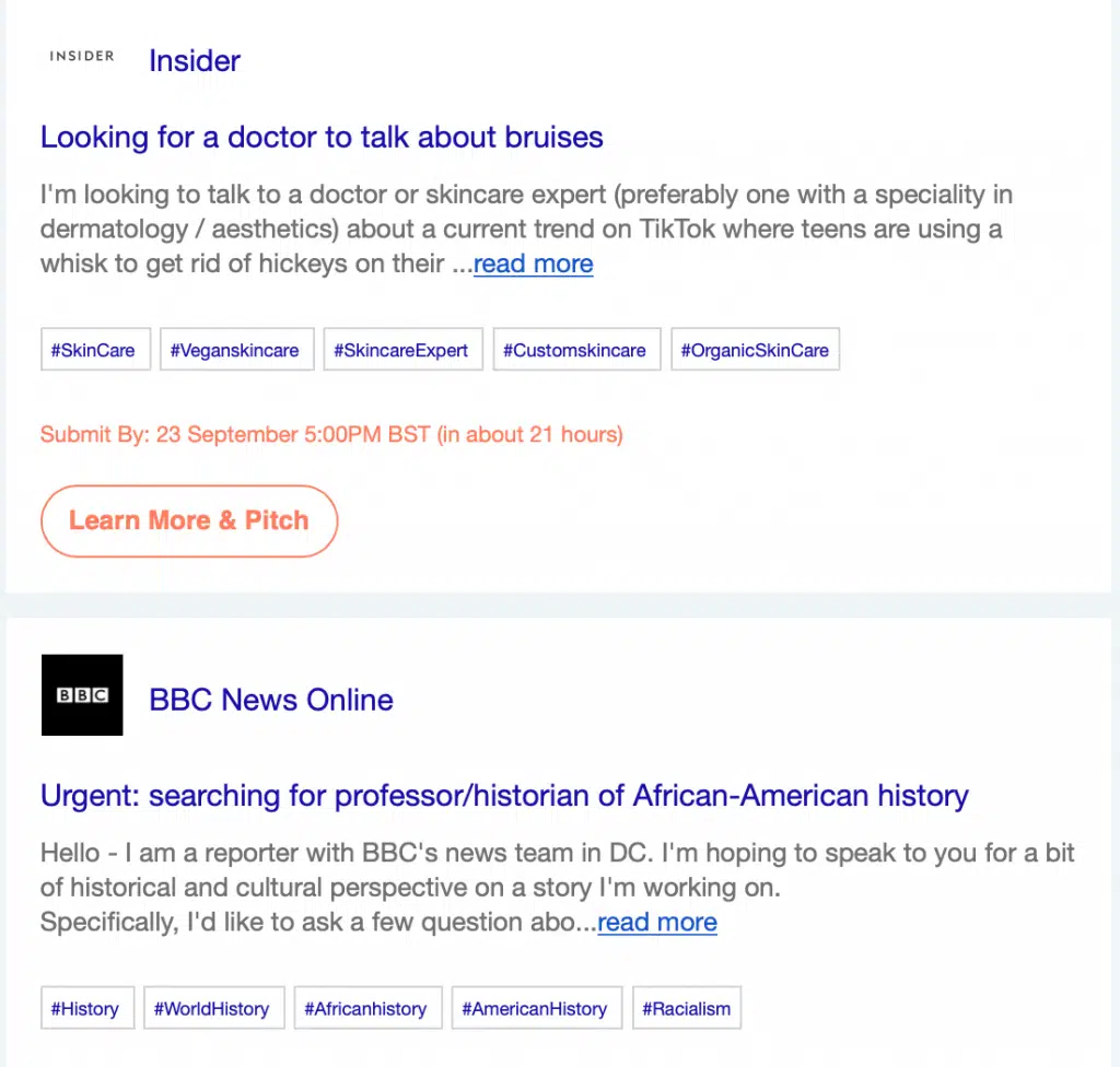 qwoted journo request