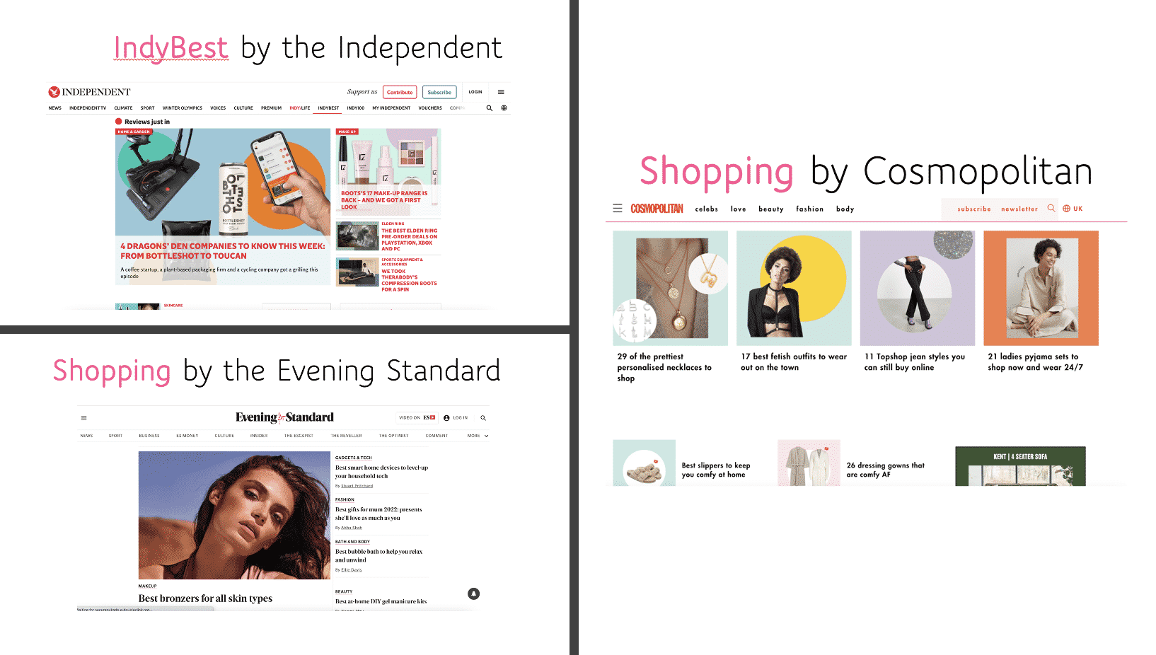 press shopping departments
