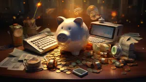 personal finance piggy bank